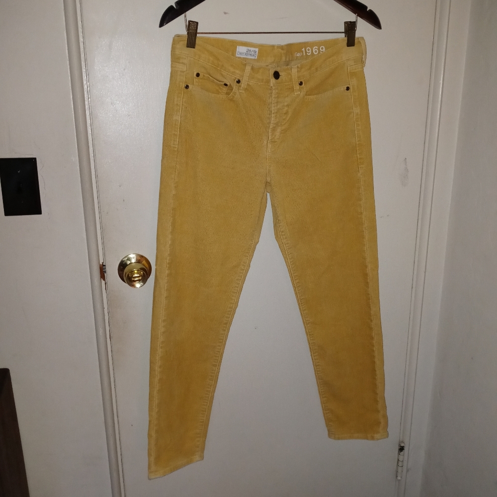 Women's Yellow Corduroy Pants